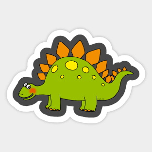 funny stegosaurus dinosaur Sticker